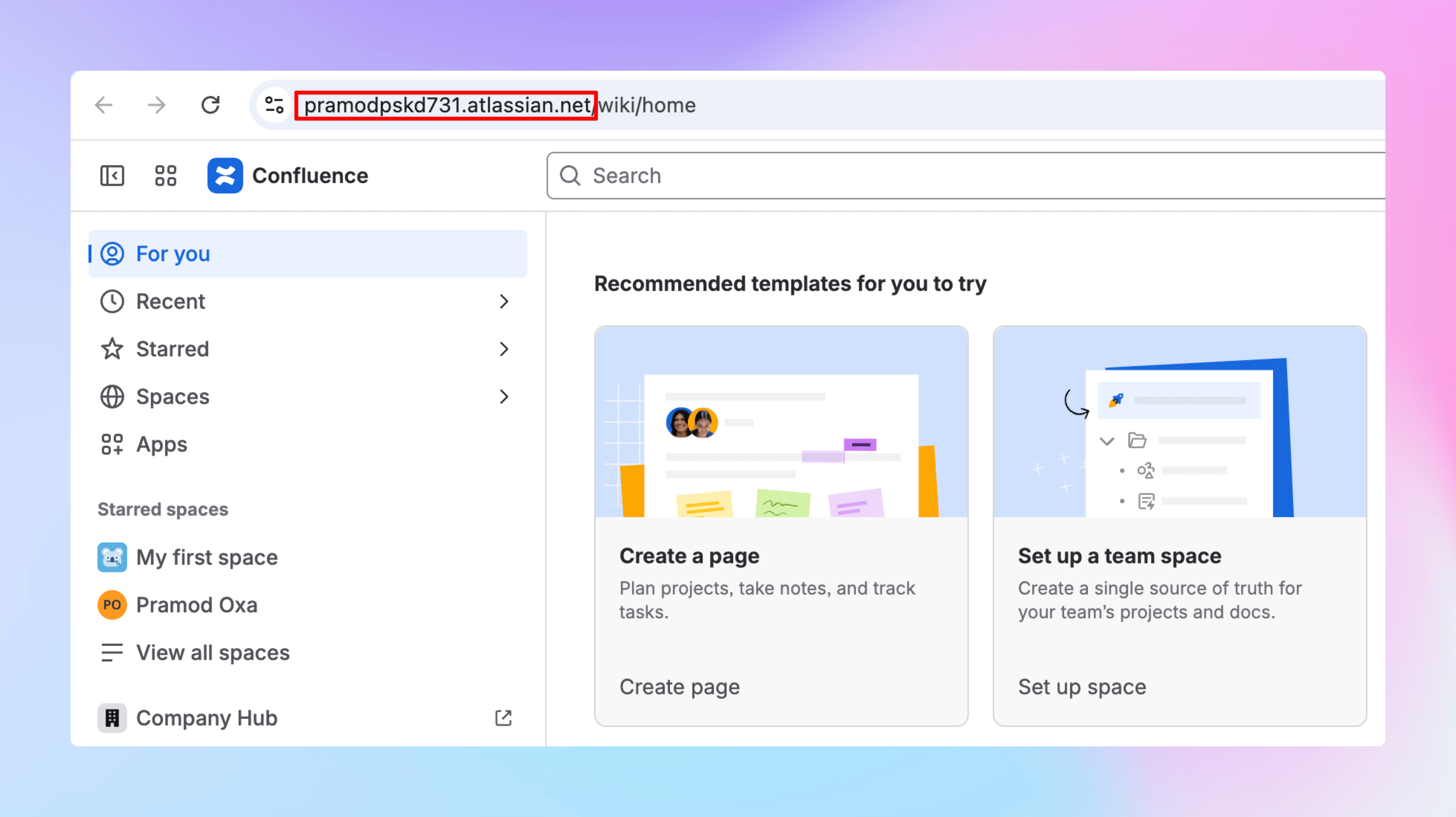Copy Confluence Host URL
