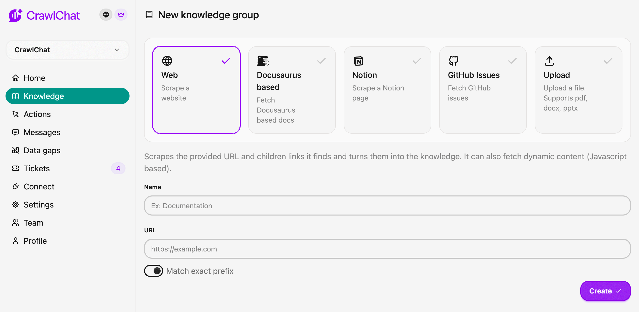 New knowledge group